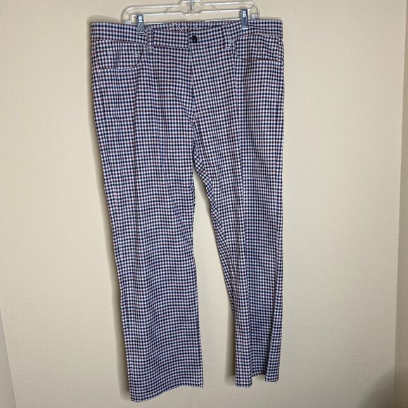 canali check pants